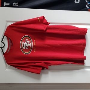 Nike San Francisco 49ers logo tee Dri Fit